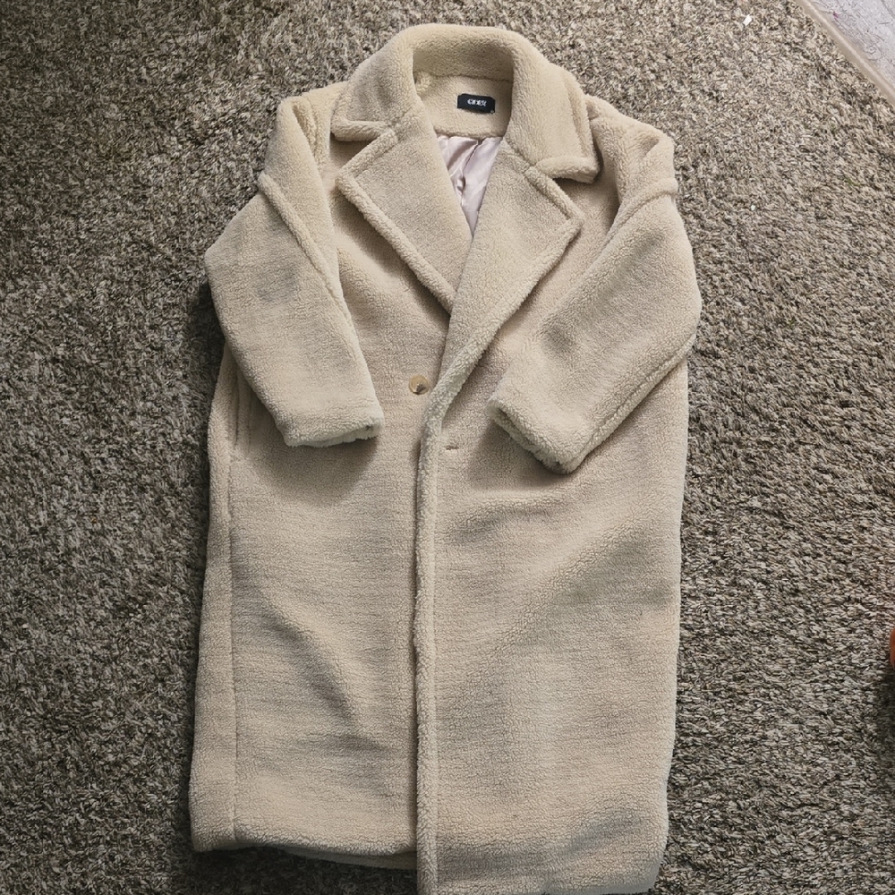 Cider Cream Teddy Jacket